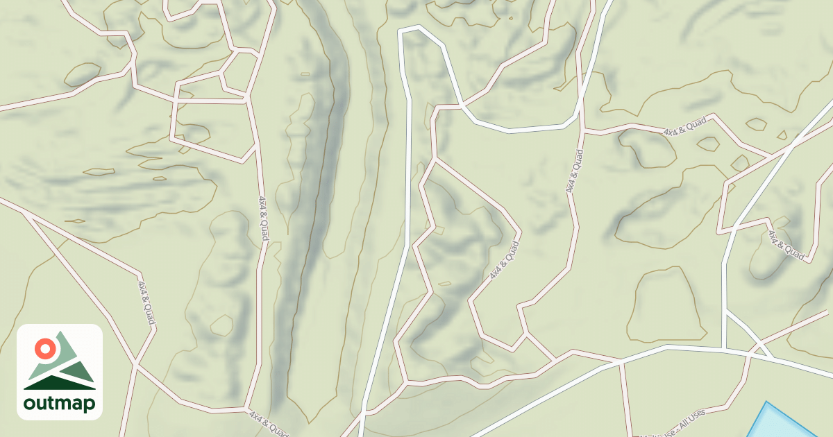 Map of Interlake State Recreation Area Trails
