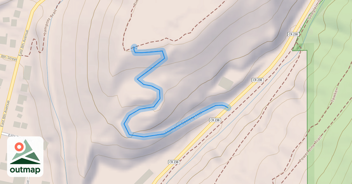 Map of Humane Society Hill
