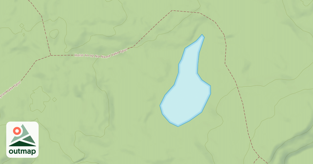 Map of Hoist, 11-12 No Name Lake Spur