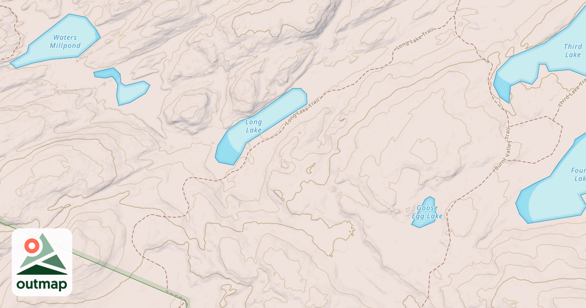 Map of Long Lake Trail