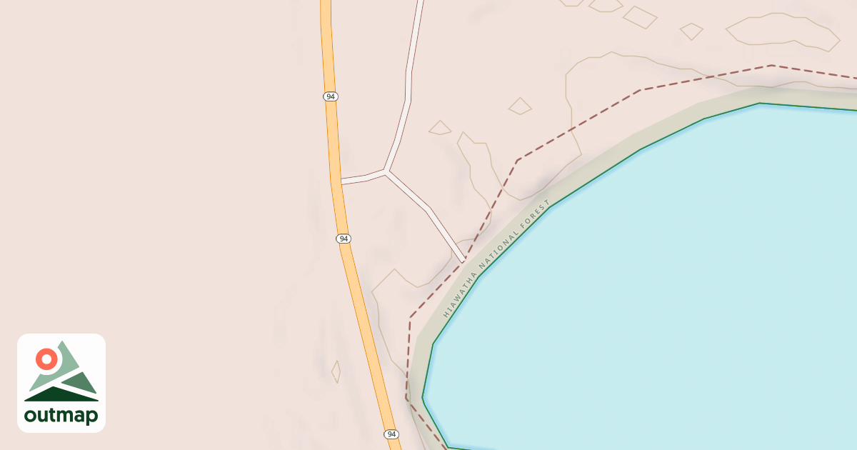 Map of COLWELL LAKE NORTH SPUR AA