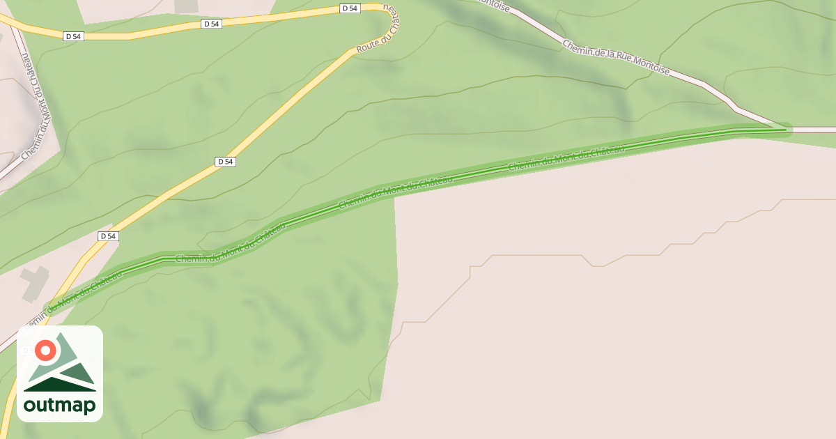 Map of Chemin du Mont du Château