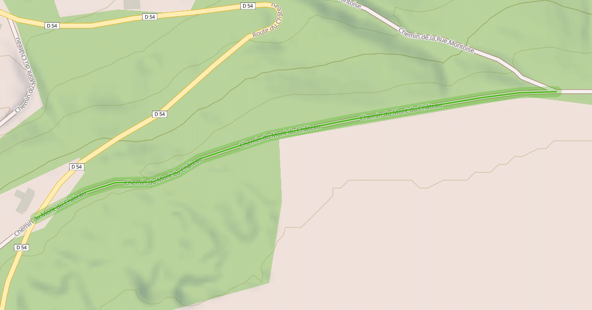 Map preview of Chemin du Mont du Château