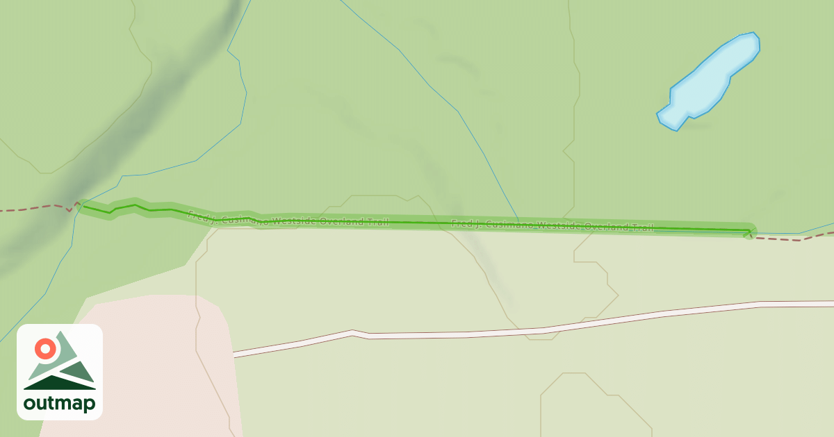 Map of Fred J. Cusimano Westside Overland Trail