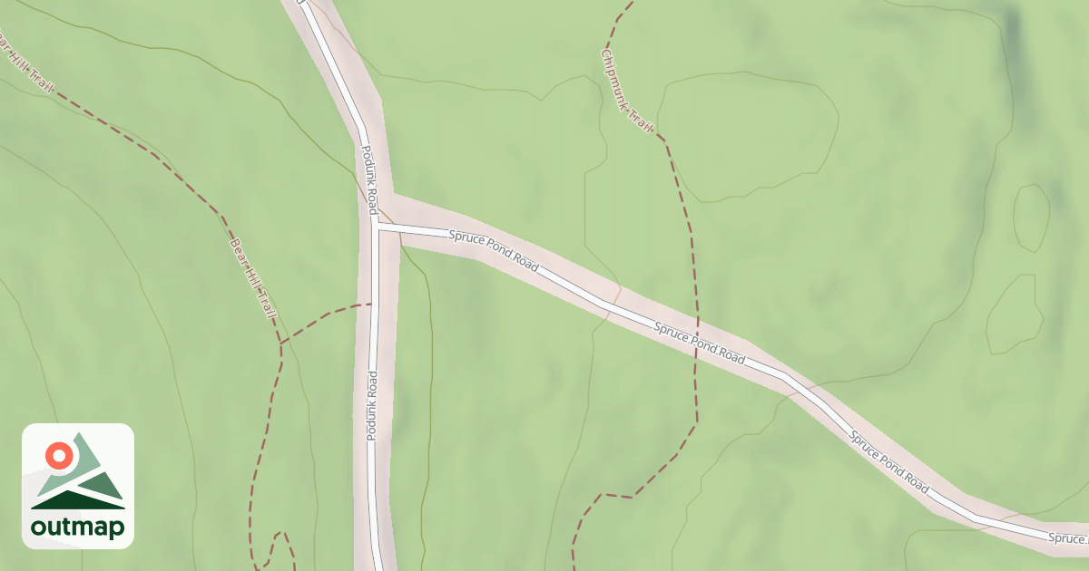 Map of snowmachine trail