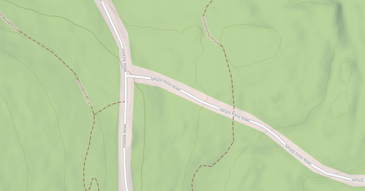Map preview of snowmachine trail