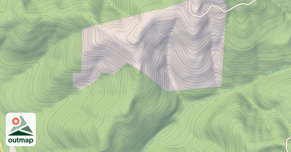 Map of LITTLE BEND CR NO 2 T.S.