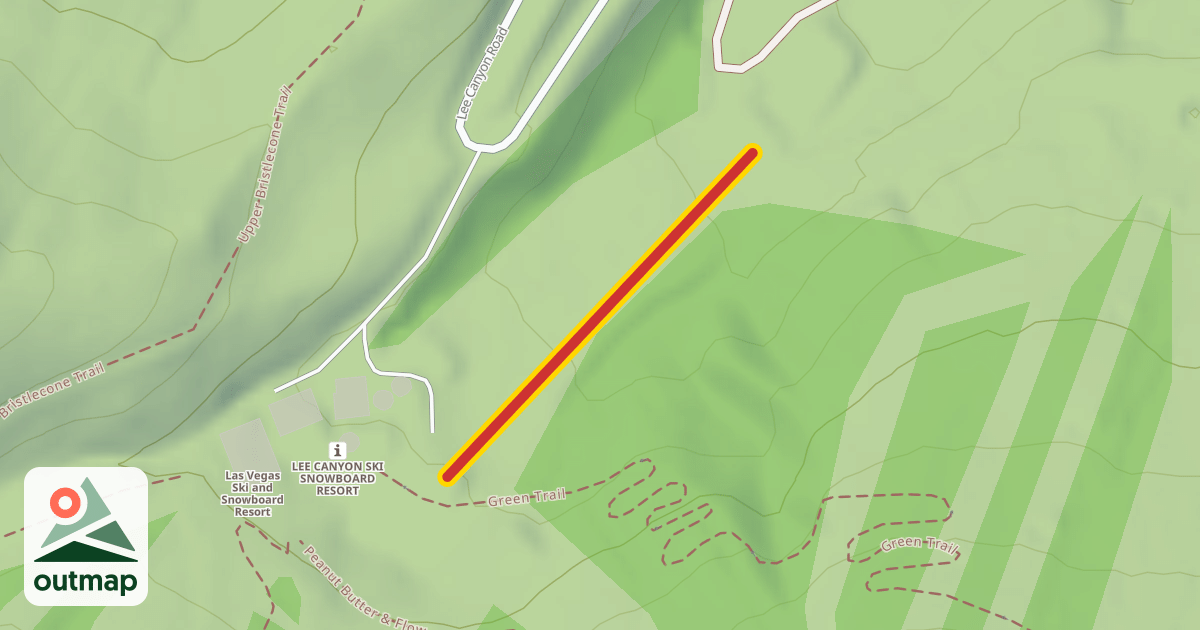 Map of Rabbit Peak