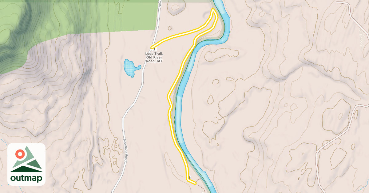 Map of Old River Loop Road