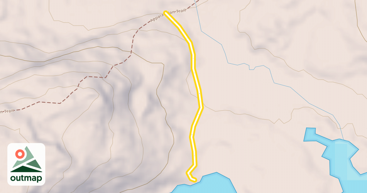 Map of West Charback Pond Trail