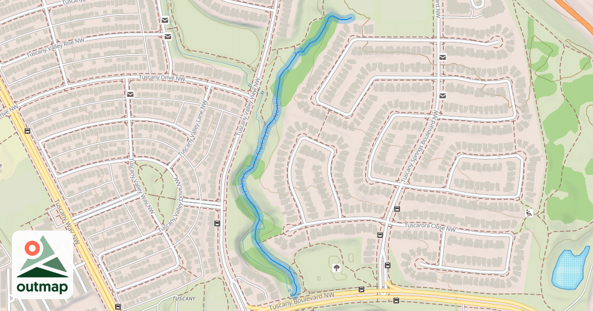 Map of 12-Mile Coulee Trail System (North)