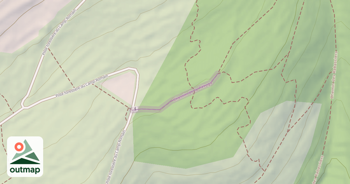 Map of Chemin de la Pétuga