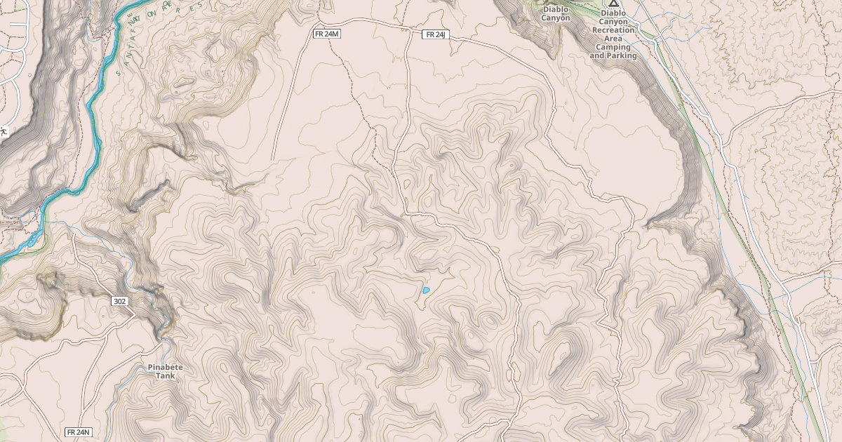 Map preview of USFS National Forest System Roads {57764921-9C9D-43E6-A183-6B6E6AE32B9F}