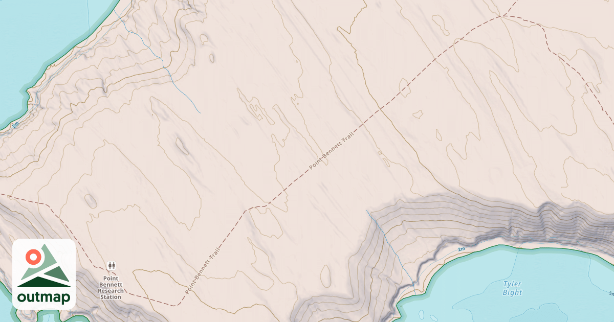 Map of Point Bennett Trail