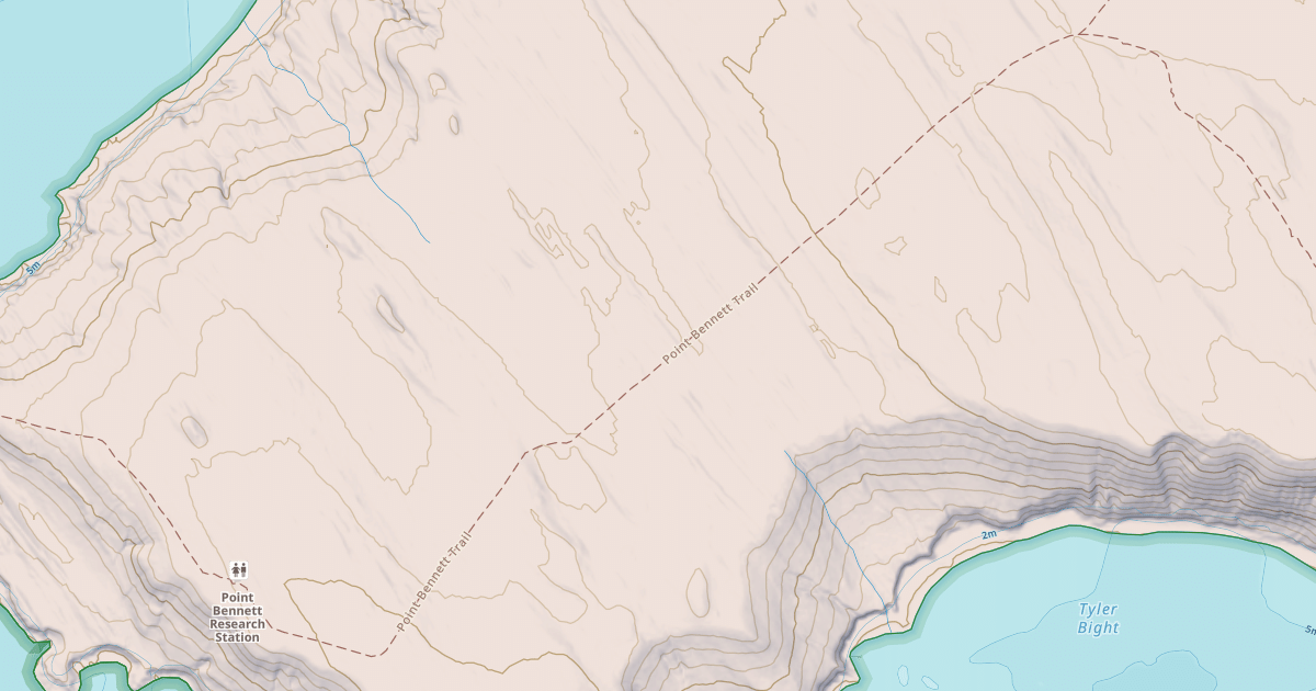 Map preview of Point Bennett Trail