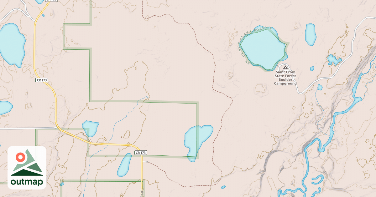 Map of Matthew Lourey State Trail