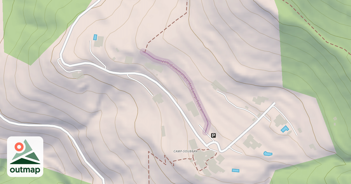 Map of Voie Communale de Camp-Sobran