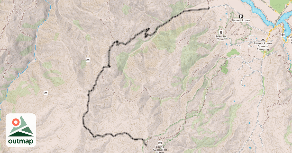 Map of Slapjack Saddle Track