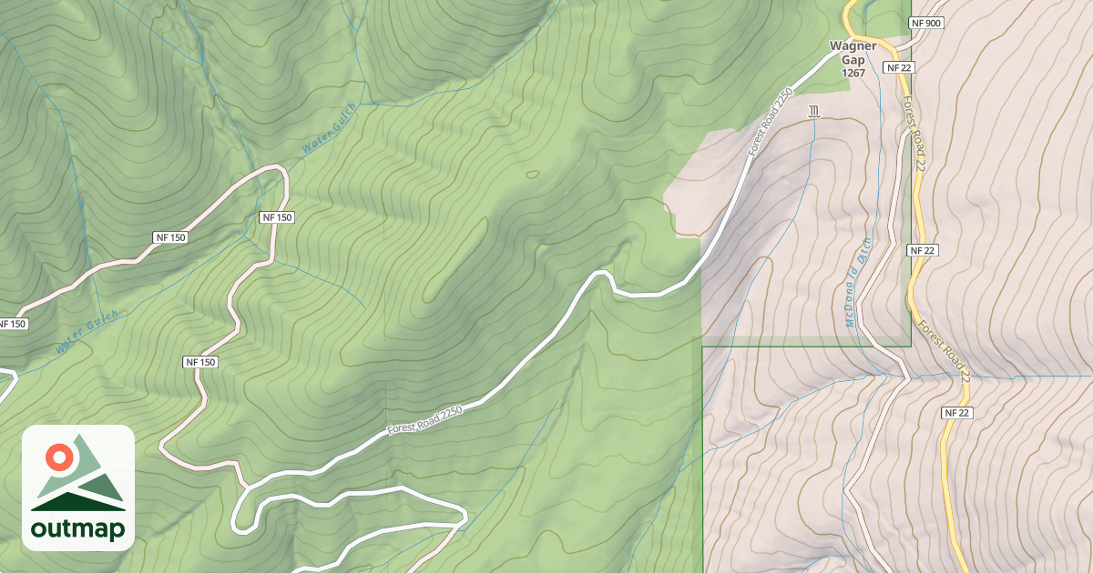 Map of USFS Motor Vehicle Use Map Roads {08AC2D95-9889-45FD-BD36-1D93CC447606}