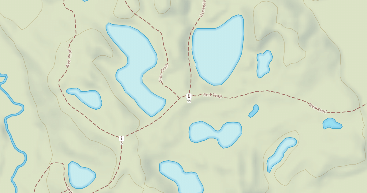 Map preview of Bald Mountain Rec. Area - Red Trail