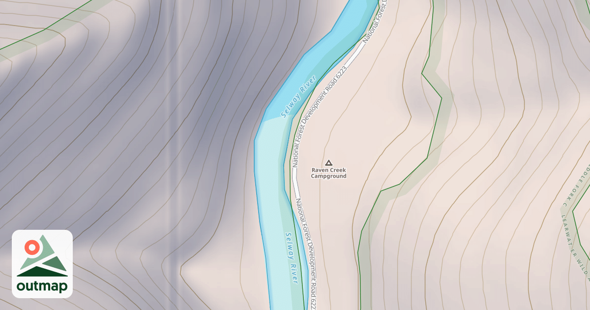 Map of (FDR) RAVEN CREEK CAMP