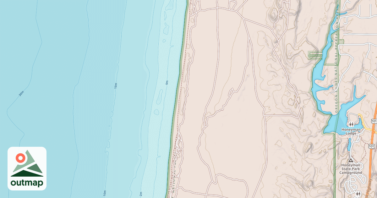 Map of Coast Guard North Ohv Trail