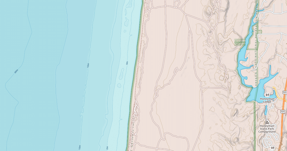 Map preview of Coast Guard North Ohv Trail