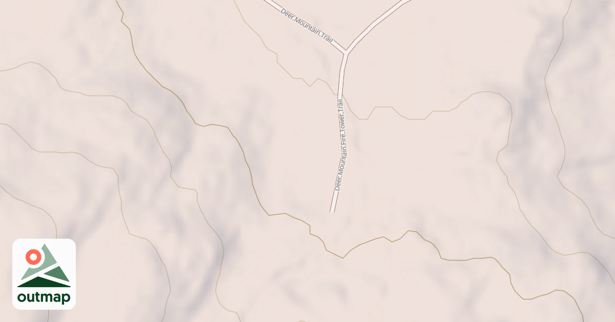 Map of Deer Mtn Fire Tower Trail