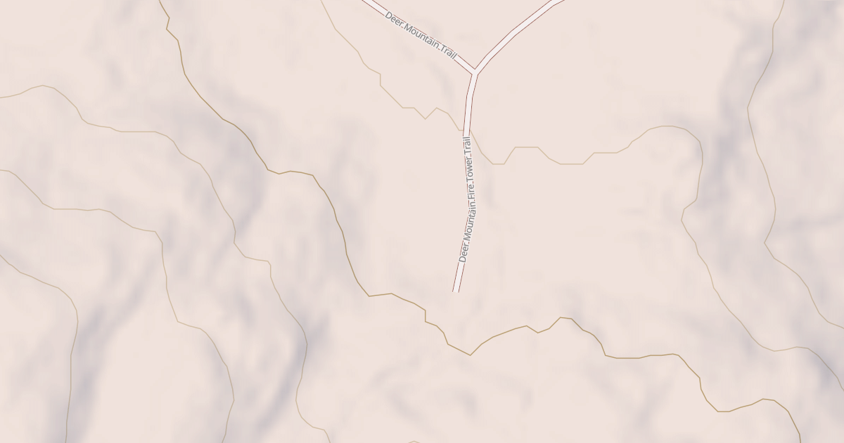 Map preview of Deer Mtn Fire Tower Trail