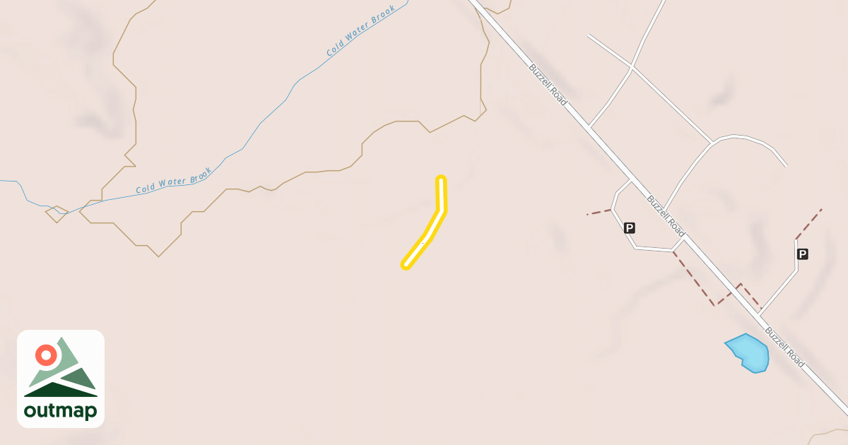 Map of Cold Water Brook