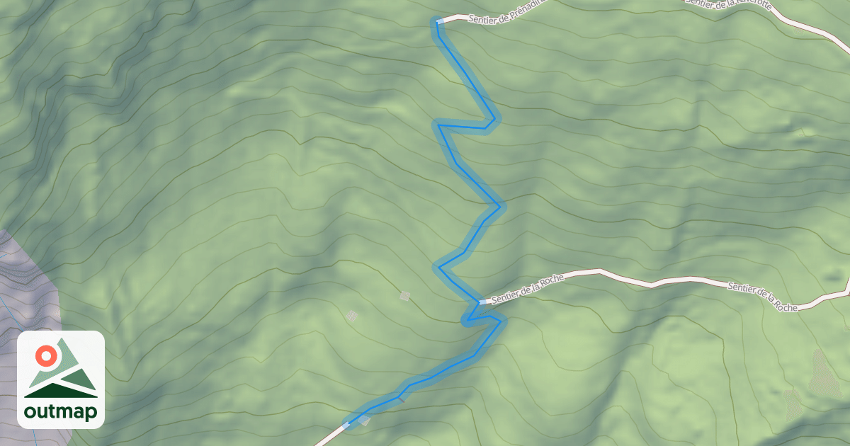 Map of Sentier de Prénadina