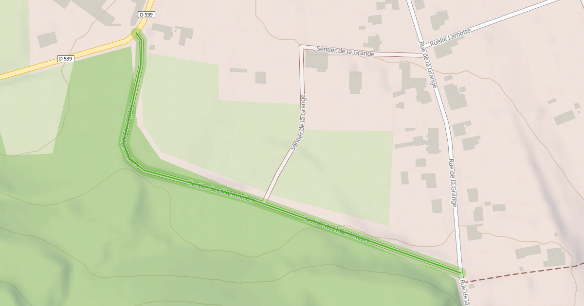 Map preview of Sentier des Marronniers