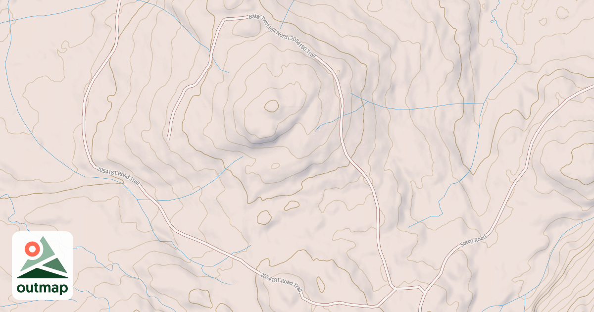 Map of BABY TWIN HILL NORTH 2054180