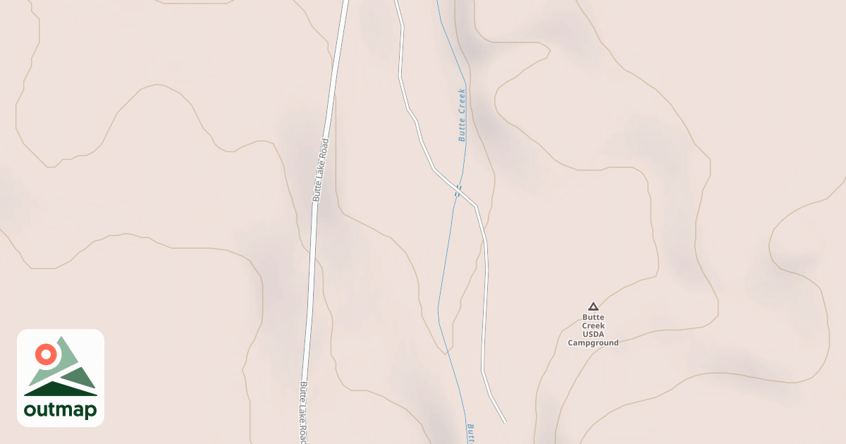 Map of BUTTE CREEK CG