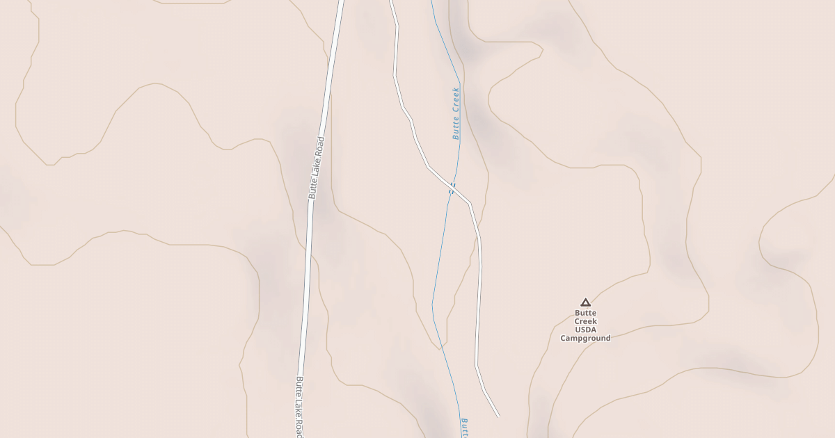 Map preview of BUTTE CREEK CG