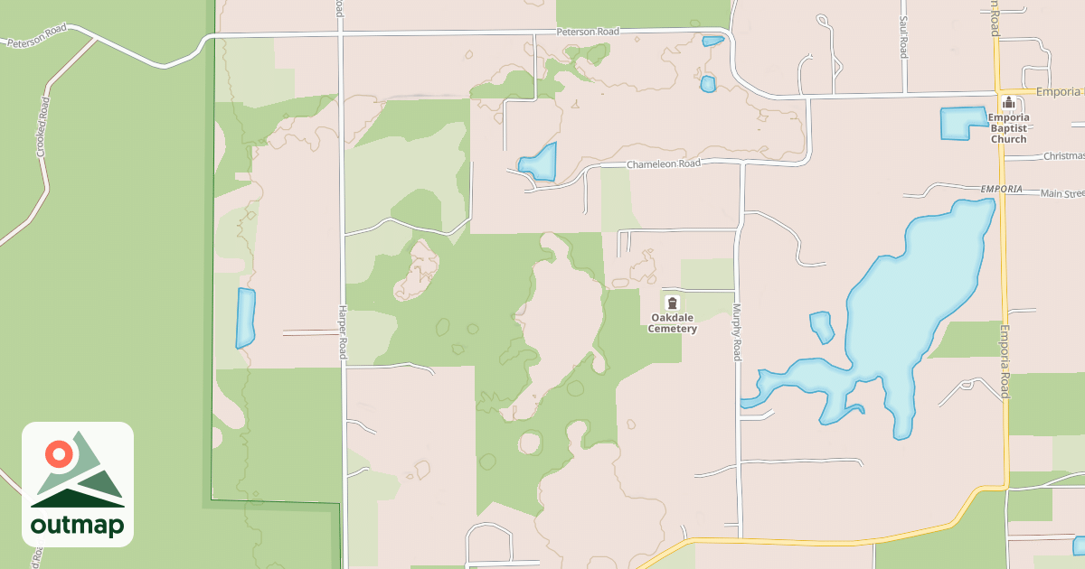 Map of Lake George State Forest Trail