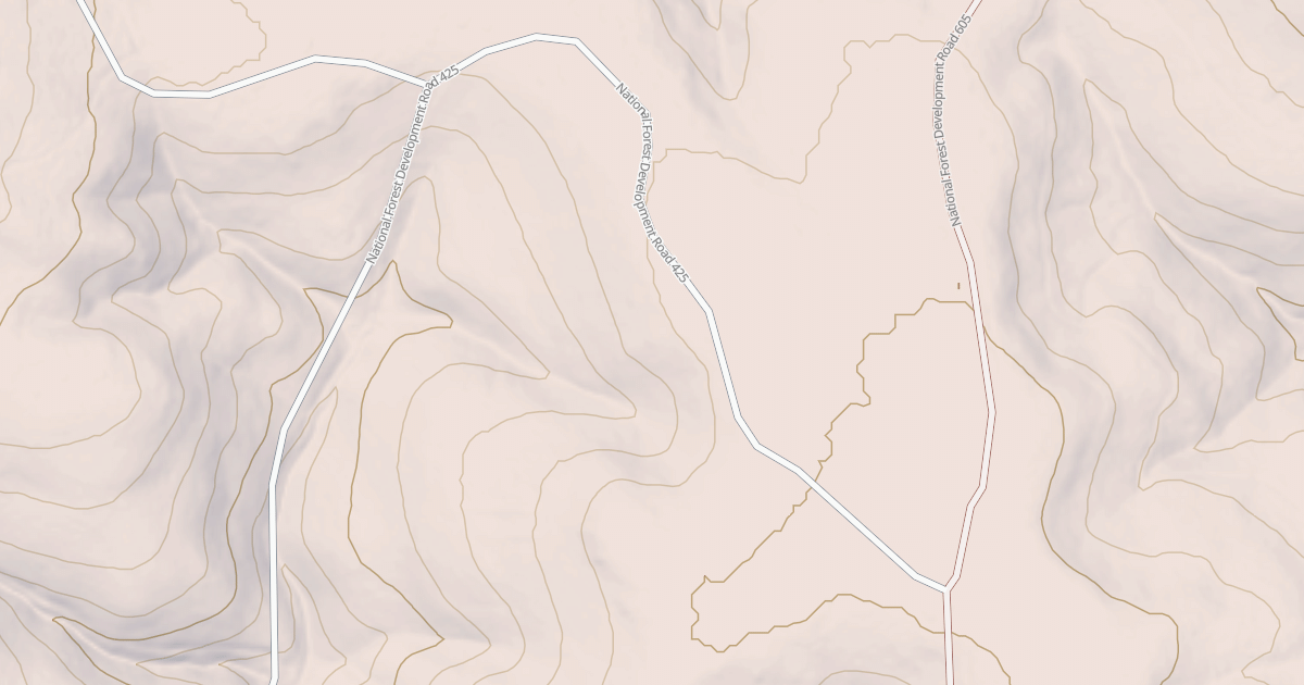 Map preview of USFS National Forest System Roads {64F7AC40-F275-49F1-97F3-5505F4CB7893}