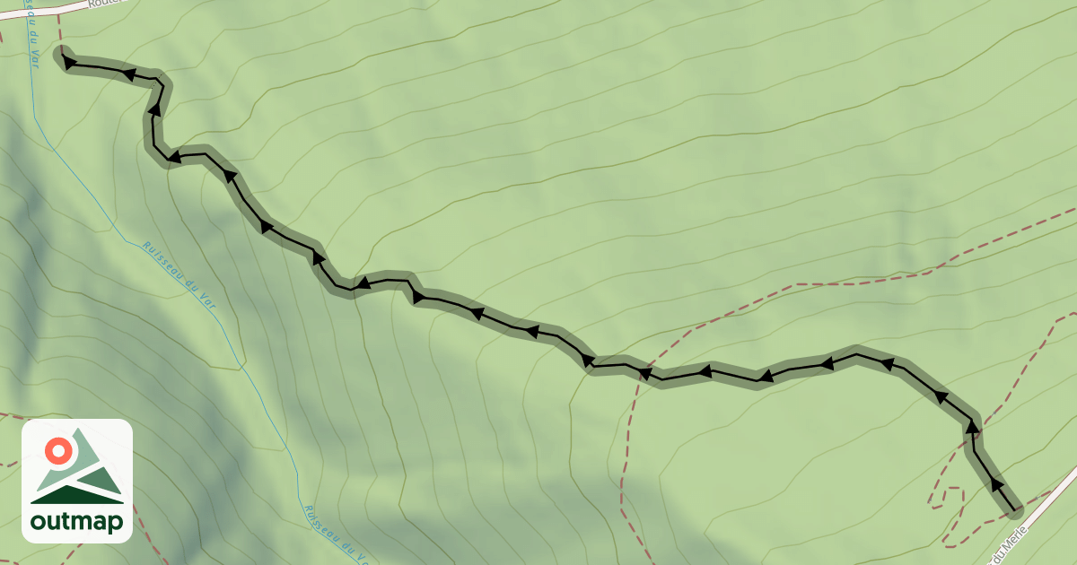 Map of Piste VTT Enduro des Encarnes N°15