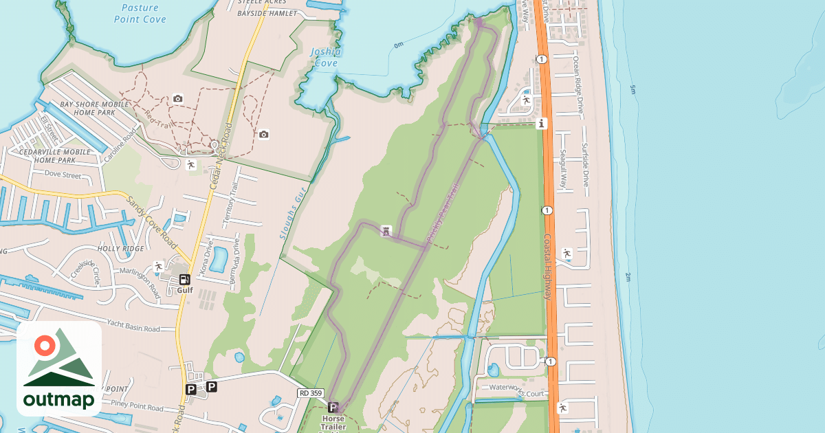 Map of Prickly Pear Trail