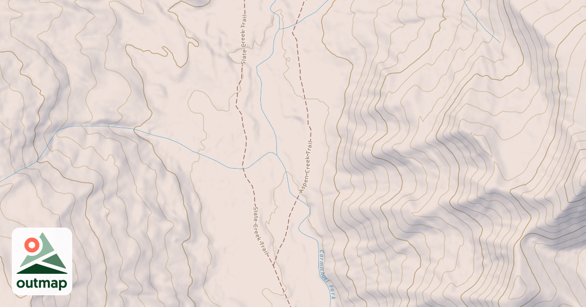 Map of Aspen Creek