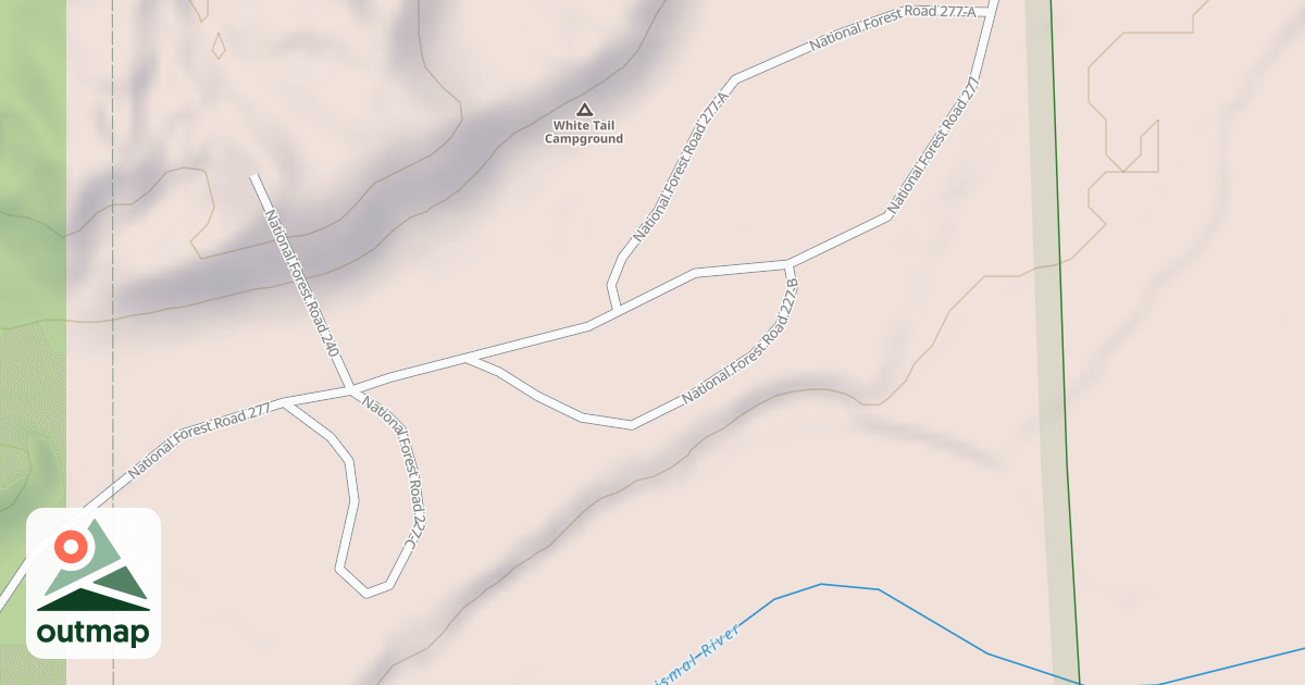 Map of WHITETAIL CAMPGROUND LOOP B