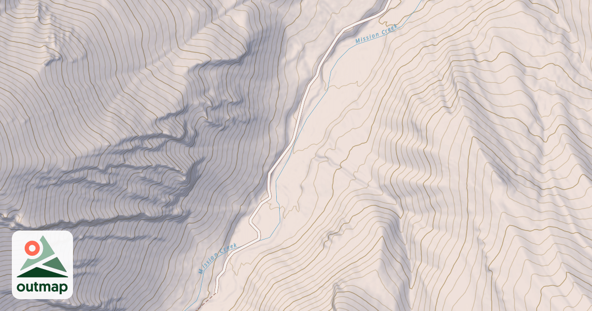 Map of MISSION CREEK