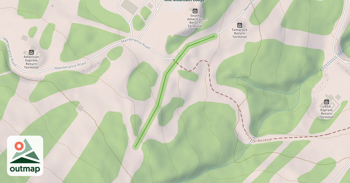 Map of Lower Tamarack