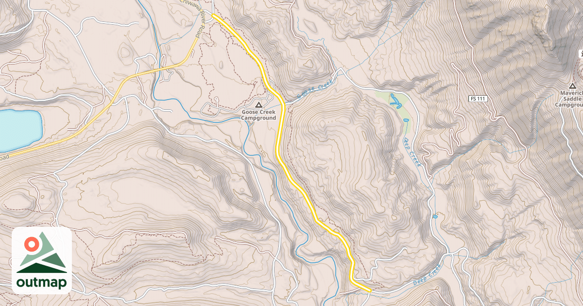 Map of Forest Road 6100