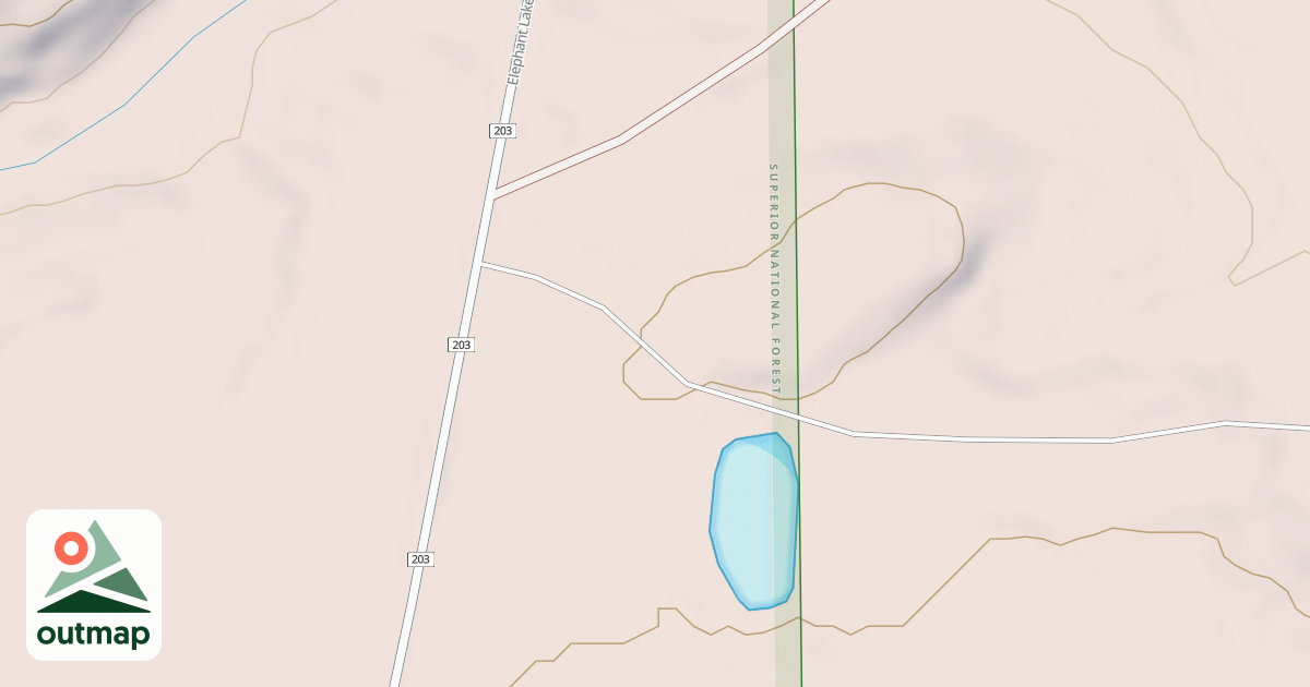 Map of ELEPHANT LAKE SPUR M