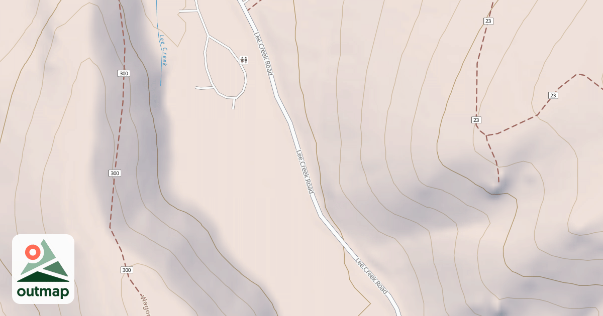 Map of LEE CREEK