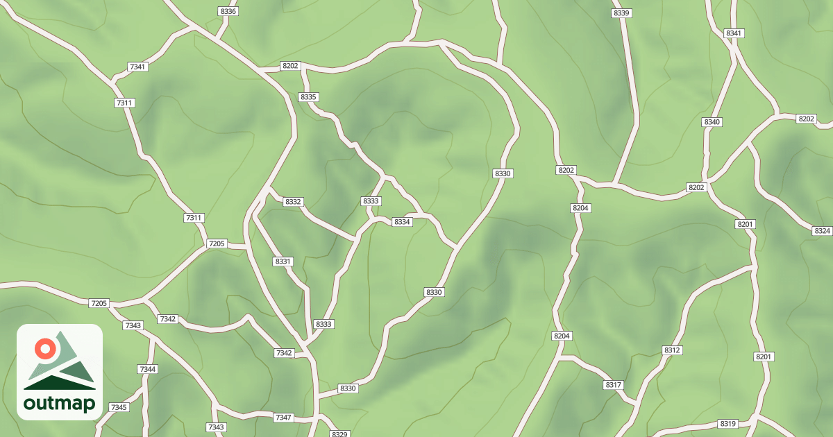Map of USFS Motor Vehicle Use Map Trails 19075