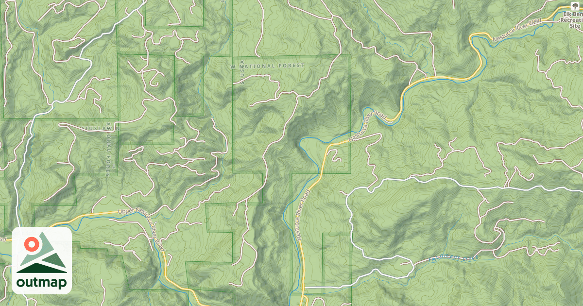 Map of THUNDER MOUNTAIN
