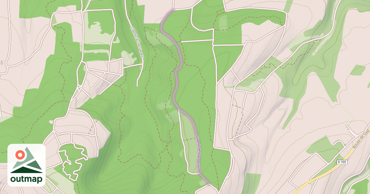Map of Chemin de Gye sur Seine