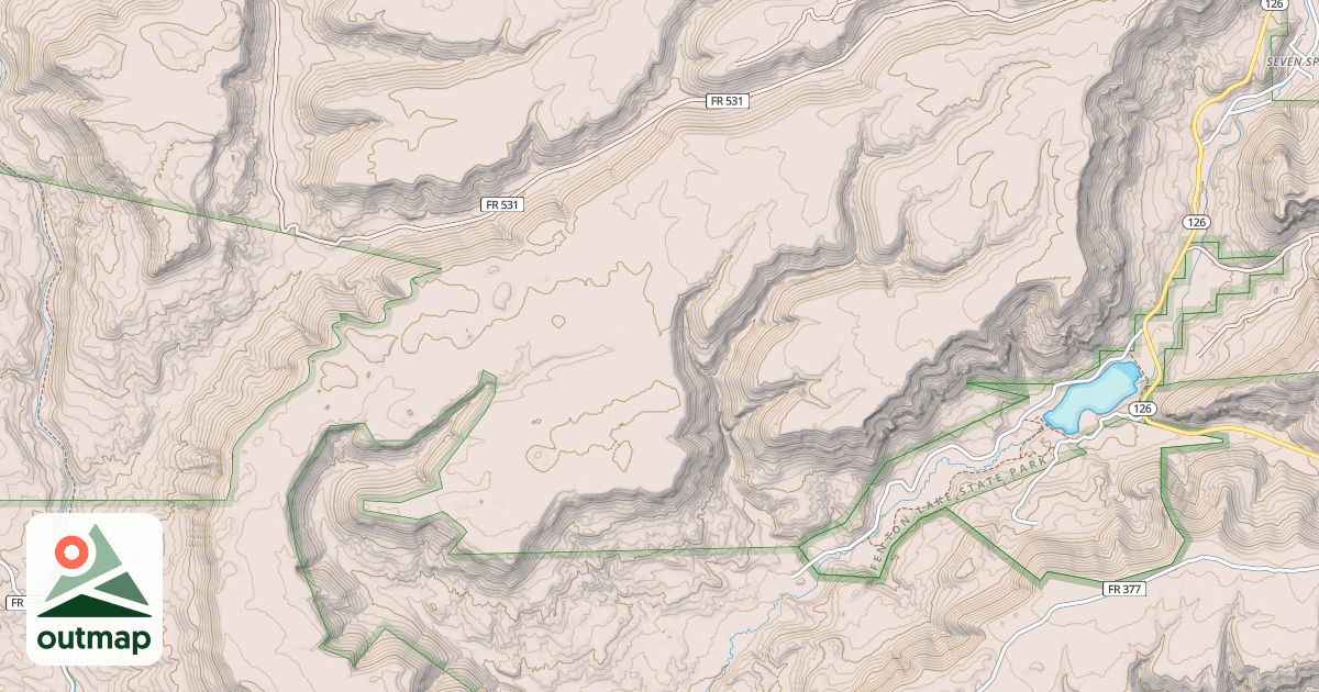 Map of USFS Motor Vehicle Use Map Roads {89E0C176-246E-438C-9119-687F3E3C2688}